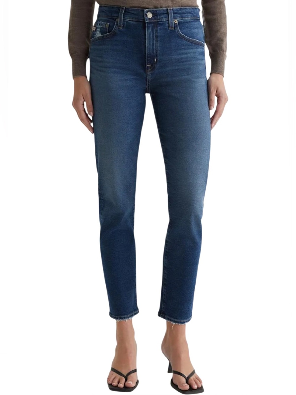 AG JEAN “THE EX-BOYFRIEND SLOUCHY SLIM” High-Waisted Jeans In “9 YR ELMHURST”